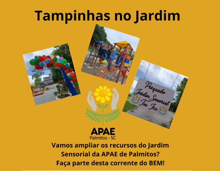 Tampinhas no Jardim